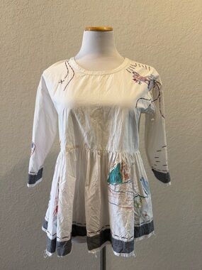 Holding Horses Embroidered Blouse